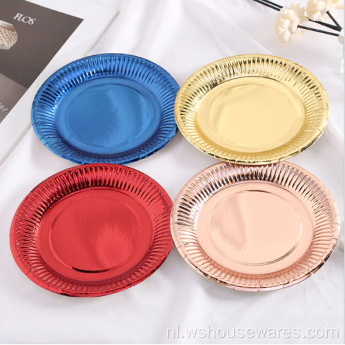 Hot Sale Nordic Style Golden Edg Plate